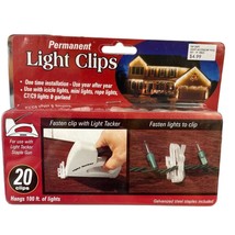 Christmas Light Clips 20 Clips Hangs 100 Feet of Lights - £4.74 GBP