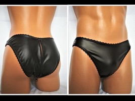 Sissy Lingerie For Men, Leather Panties, Sissy Panties, BDSM Panties, Op... - £24.80 GBP