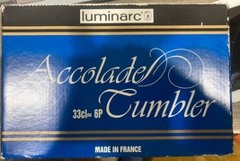 Luminarc Trinkglas-Set mit 6 Accolade-Bechern, hergestellt in Frankreich - £42.67 GBP