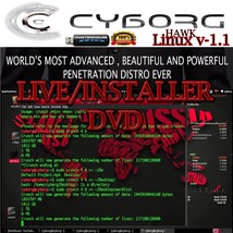 Cyborg Hawk Linux Version 1.1 Bootable DVD – The Perfect OS for Hackers - $7.42