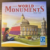 Queen Games World Monuments Piero Cioni 2016 Big Wooden Piece 2-4 Players Fun - $27.12
