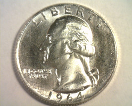 1964 Washington Quarter Choice Uncirculated / Gem Ch. Unc. / Gem Nice Original - $14.00