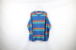 Vtg 90s Levis Mens Large Faded Striped Color Block Long Sleeve T-Shirt Cotton - £39.52 GBP