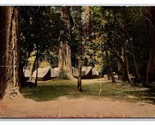 Camp in the Woods Redwood Forest Big Basin California CA DB Postcard Z3 - £3.07 GBP