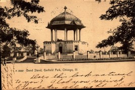 RPPC Chicago IL, Band Stand-Garfield Park Vintage Illinois UDB1910 Postcard BK50 - £7.06 GBP