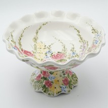 Vintage Tabletops Unlimited English Garden Compote Floral Pattern by Oon... - $40.10