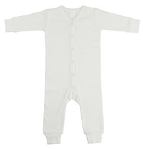 Interlock White Union Suit Long Johns - £9.69 GBP