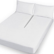 32-34&quot; Split From Top King Mattress Protector For Adjustable Bed Waterproof Soft - £38.66 GBP