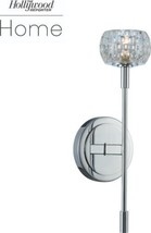Wall Sconce KALCO Casual Luxury 1-Light Clear Glass 3000K Bulb Chrome Stainless - £870.49 GBP
