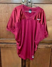 New Nike Mens Sz 3XL Maroon Jersey Football Short Sleeve Shirt Top Vented - $23.76