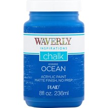 Waverly Inspirations 60686E Chalk Acrylic Paint, Matte, Ocean Blue, 8 Fl... - £11.55 GBP