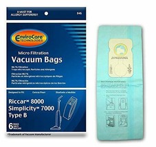 EnviroCare 12 Riccar Simplicity Type B Microfiltration Vacuum Cleaner Bags - £15.68 GBP