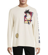 Dragon Ball Z Man Goku Long Sleeve T-shirt XL 46-48 Khaki Officially Lic... - £7.98 GBP
