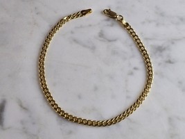 Vintage Estate 14K Yellow Gold Chain Bracelet 3.6g E7328 - £350.32 GBP