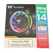 Thermaltake Riing Plus 14 RGB TT Premium Edition 140mm 5 Pack - £96.61 GBP