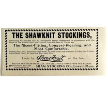 Shawknit Stockings 1894 Advertisement Victorian Fashion Lowell Mass ADBN... - €17,28 EUR