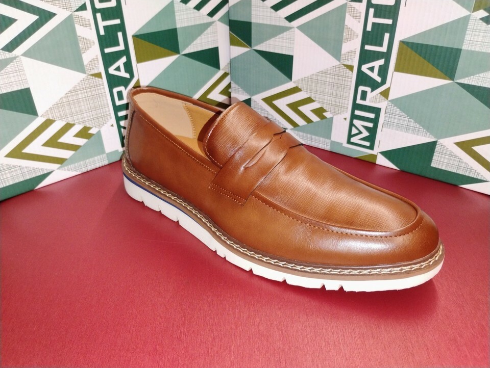 New Miralto Boulevard Cognac Men's # 9.5 Fashion Shoes Studio Collection Stitch Item image 2