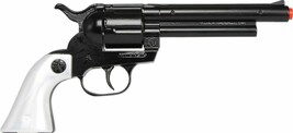 Gonher Cap Gun BLACK with White Grips 12-shot cap gun Made in Spain - $36.05 CAD