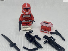 Gift Clone Commander Fox Minifigure Star Wars Coruscant Guard Shock TrooperShip  - $6.28