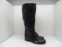 Unisa Women&#39;s 15&quot; Tipsie Tall Riding Side Zipper Boot Black Size 8M - £22.27 GBP