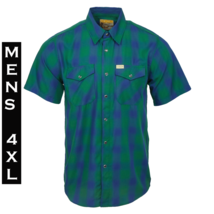 Dixxon Flannel - Tahoe Bamboo Shirt - Short Sleeve - Men&#39;s 4XL - £55.07 GBP