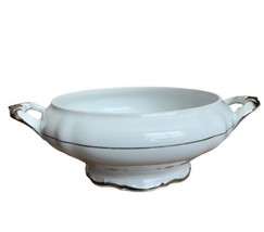 Vintage Royal China Soup Tureen Bavaria Germany Elegance Platinum Handle... - $69.29