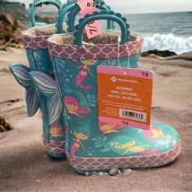 Members Mark Merry MERMAIDS Lined Rain Boots - GIRLS 9/10 - NEW with tags - $26.93