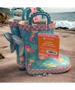 Members Mark Merry MERMAIDS Lined Rain Boots - GIRLS 9/10 - NEW with tags - $36.83 CAD