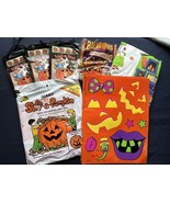 Vintage 1990 Assorted Lot Of 7 Halloween Decor Items Balloons Bags Fabric - €30,07 EUR