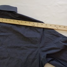 Calvin Klein Men's Adult Sz 17 32/33 Button Up Black Shirt Stripes Long Sleeve image 6