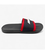 Avia Striped Grey White Red Mens Sandal Slide - $31.45 CAD