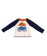 Gerber Boys 18 Months Long Sleeve Blue White Orange Swim Top - $10.39