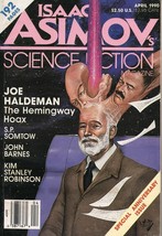 Isaac Asimov&#39;s Science Fiction Magazine April 1990 Joe Haldeman John Barnes - £6.13 GBP