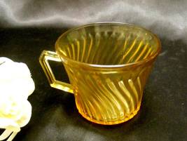 3044 Antique Federal Amber Diana Coffee Cup  - $7.00