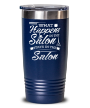 What Happens in the Salon Stays in the Salon-02, blue tumbler 20oz. Model  - £23.97 GBP