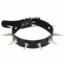 Spike Choker Punk Collar Necklace Gothic - £10.16 GBP+