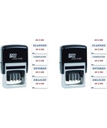 2000 PLUS 4-in-1 Date Stamp, 15/16&quot; x 1 3/4&quot;, Blue/Red (Pack of 2) - $43.79