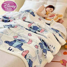 New 230Cm Anime Disney Milk Plush Double Layer Blanket Winter Lamb Plush Cover B - £13.90 GBP+