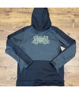 Boys Under Armour Hoodie Sweatshirt Youth XL Black Gray Green Graphic Sp... - $274.93 MXN