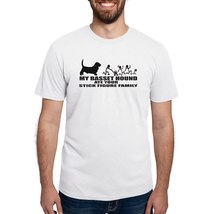 MY BASSET HOUND ATE YOUR STICK FIGURE FAMILY Men&#39;s Deluxe T-Shirt - £30.15 GBP