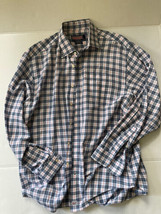 Vineyard Vines Murray Shirt Plaid Button Down Size Large Blue White Pink - £22.84 GBP