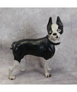 Antique Boston Terrier Bulldog Doorstop Cast Iron Original Paint  HUBLEY... - $2,562.99 MXN