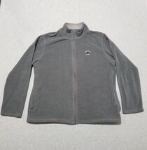 Beverly Hills Polo Club Fleece Jacket Mens Large Gray Full Zipper Pockets - $23.74