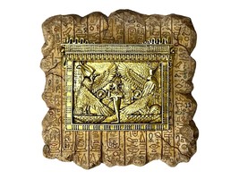 Egyptian Isis and Nephthys Wall Plaque Modern Art Sculpture Wall Decor - $56.06