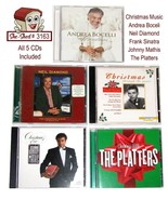 Platters, Sinatra, Bocelli, Diamond, Mathis Lot of 5 Christmas Music CDs... - £15.69 GBP