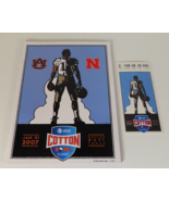 2007 AT&amp;T Cotton Bowl Classic Program w/ Ticket Auburn vs Nebraska Game ... - £18.68 GBP