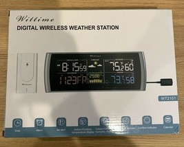 Wittime 2101 Weather Station Wireless Indoor-Outdoor Thermometer  HD Dis... - £41.83 GBP