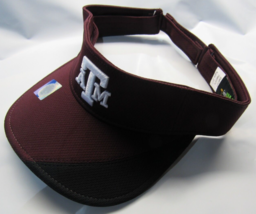 NCAA Texas A &amp; M Aggies Embroidered Raised Logo Visor Maroon/Black OSFM Mesh - £15.00 GBP