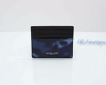 NWT Michael Kors Men Kent Tall Card Case Wallet Leather Camo Indigo Blue... - $26.95