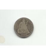 1890 Seated Liberty Dime Coin - $612.53 MXN